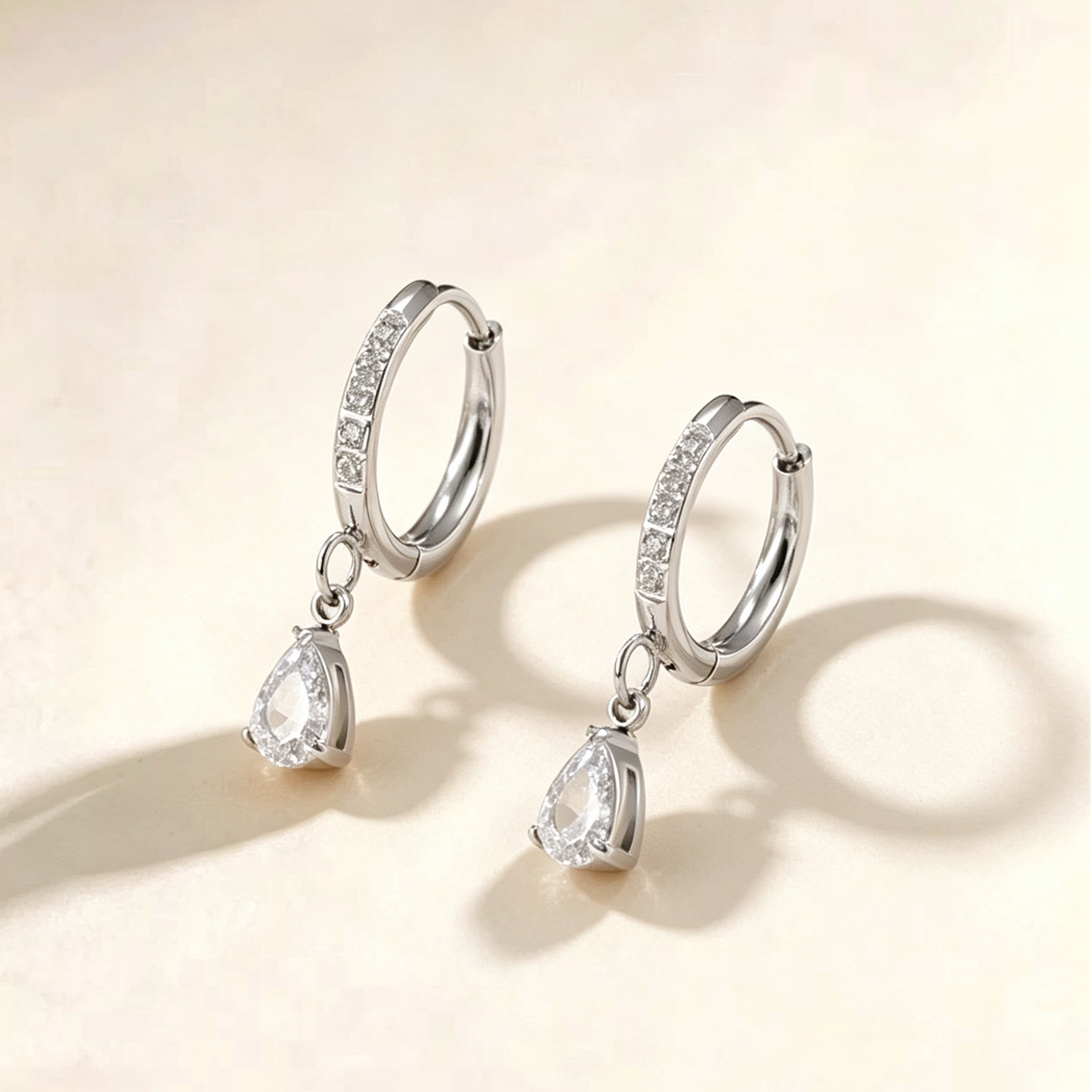 Raqdennia 18K Gold Plated Teardrop Earrings Daily Wear Gift on Birthday Anniversary Christmas Valentines’ Day Mother’s Day